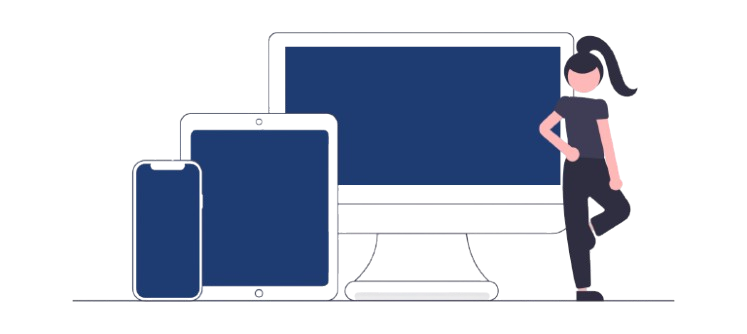 Ilustração criação de sites